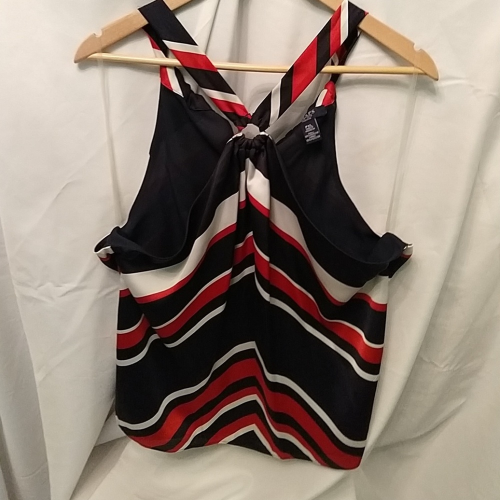 Chaps chevron stripped halter style top